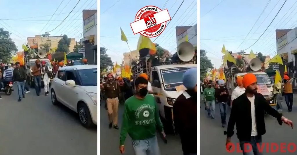 False claim of pro-Khalistan slogans raised in Punjab after AAP’s victory viral