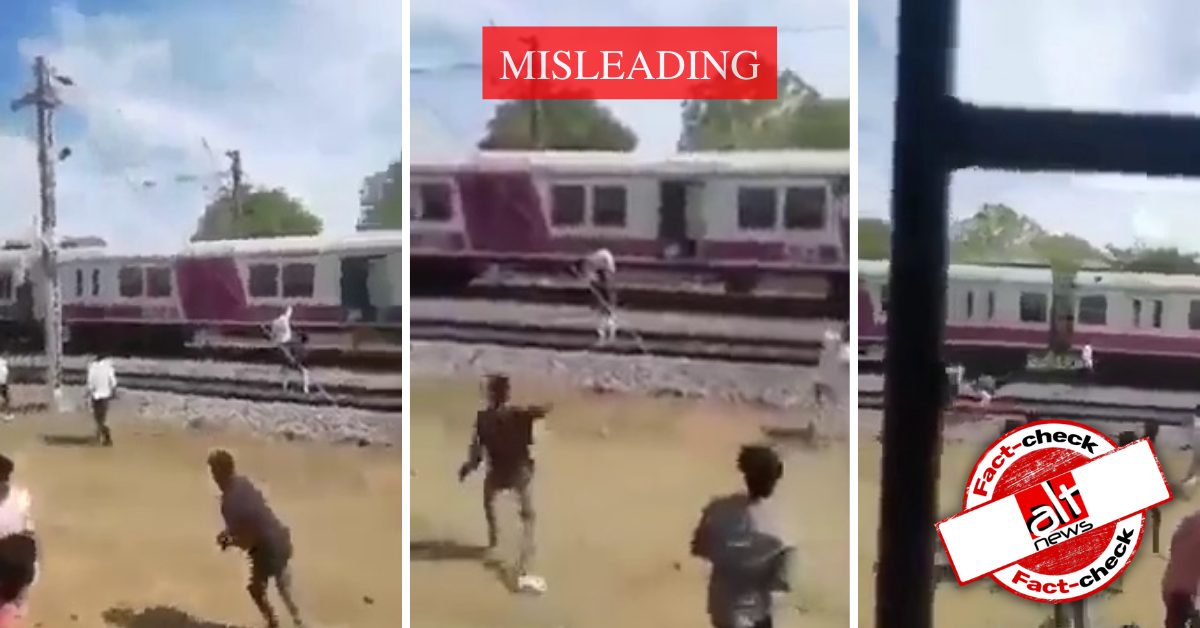 Video from Chennai falsely viral Muslims pelting stones at train after horn ‘disturbed’ namaz – Alt News