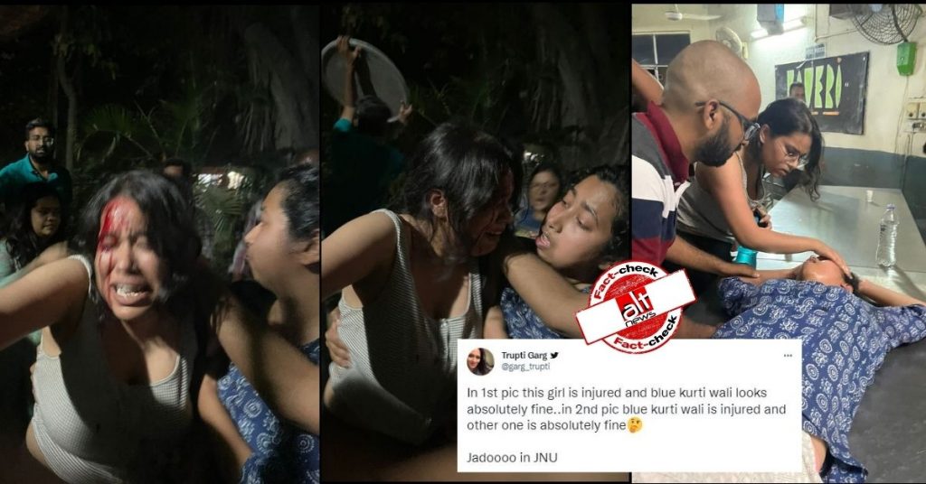 AISA students did not “fake injuries” during JNU violence, photos viral with false claims