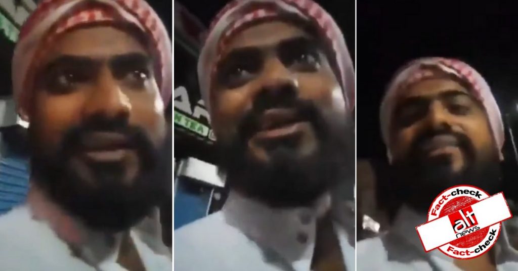 Video from Telangana viral as man threatening Hindus in violence-hit Karauli