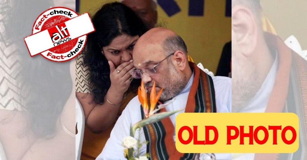 Old photo of Amit Shah with IAS Pooja Singhal, who is under ED probe, viral