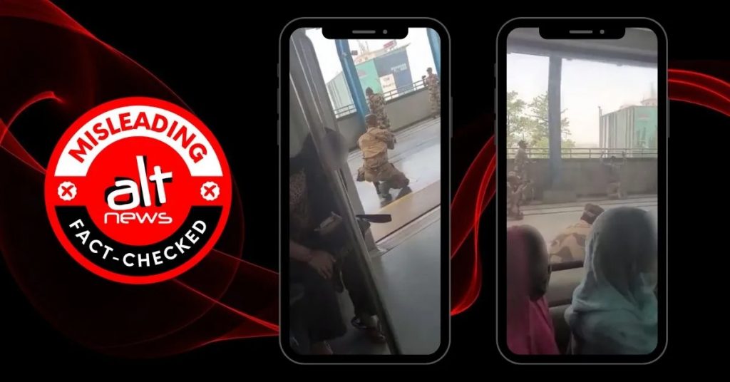 Video of CISF mock drill viral as terrorist caught in Faridabad metro station