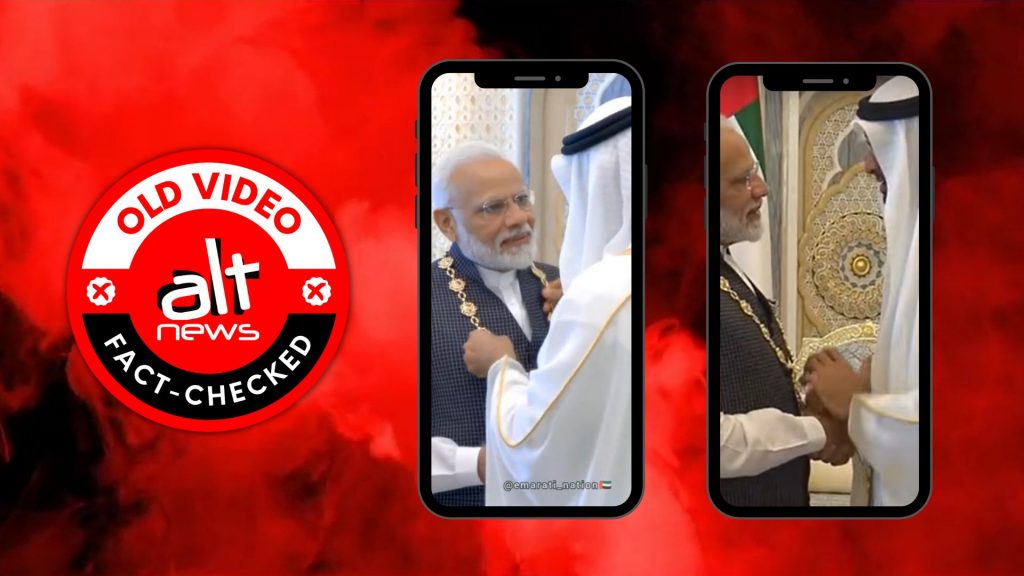 Old video of PM Modi awarded UAE’s highest civilian honour shared amid Nupur Sharma row