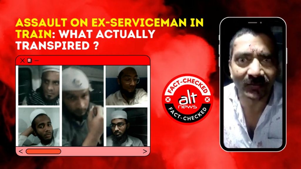 Scuffle between ex-serviceman and pantry car staff on train given communal spin on social media