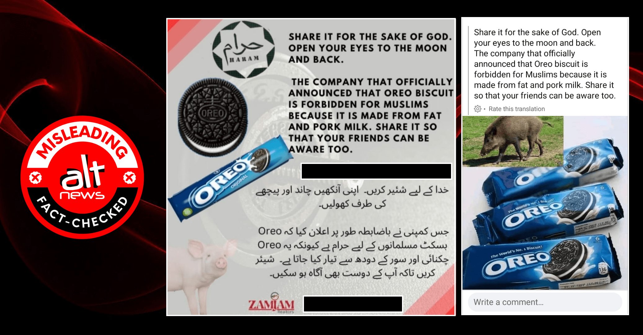 Fact Check: Does 'Oreo' biscuit contain 'fat & pork milk' as claimed in  viral post? - Alt News