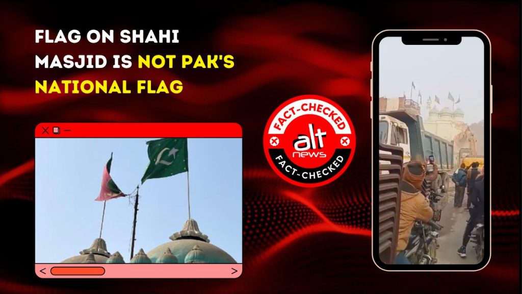 No, Prayagraj mosque pulled down in January did not have Pak flags on it, false claim viral again