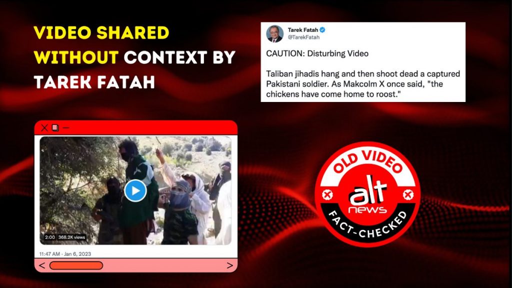 Amid mounting Pak-Taliban tension, Tarek Fatah shares 7-year-old video of public execution