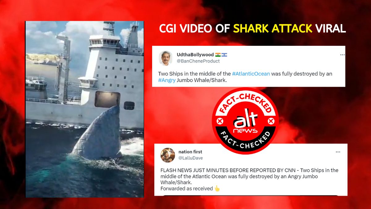 Viral shark attack video is computer generated, not from Atlantic Ocean or Canada – Alt News