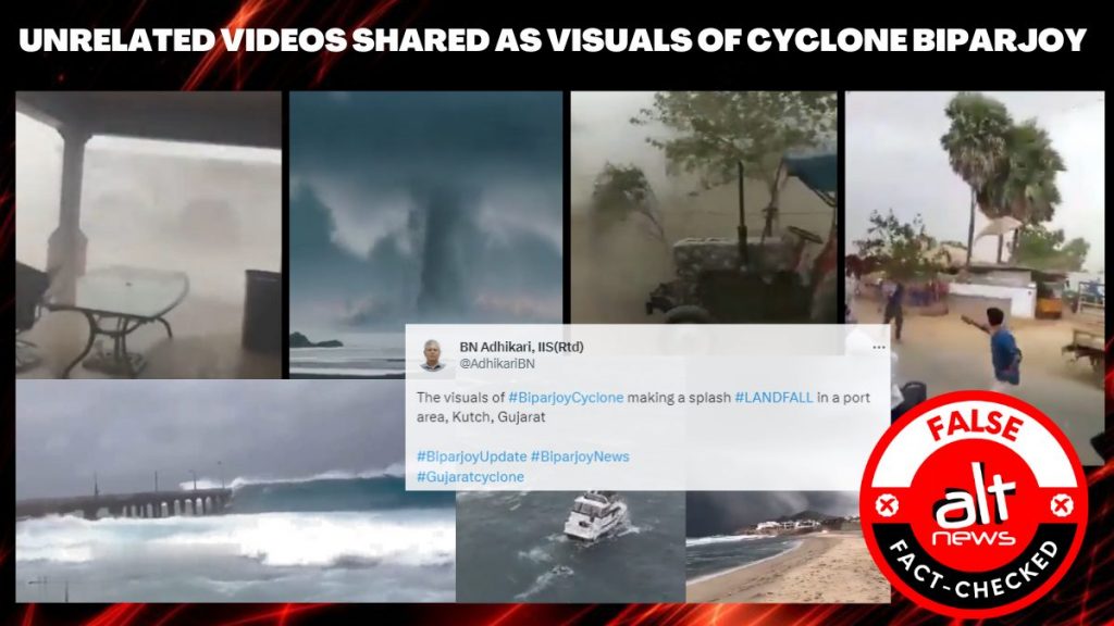 Gujarat cyclone: Unrelated videos flood social media, ex-DD News boss shares several such clips