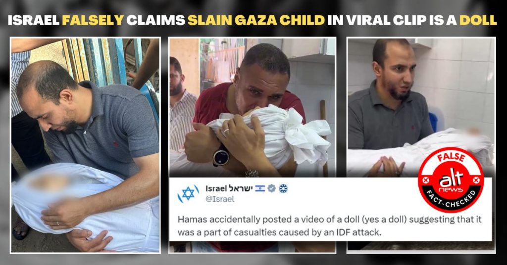 4-yr-old killed in Gaza: Israel govt falsely claims video shows a doll, not a child