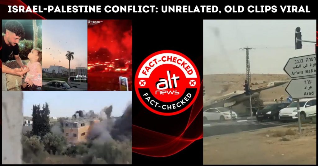 Israel-Palestine war: Unrelated, old clips shared as visuals of ongoing conflict