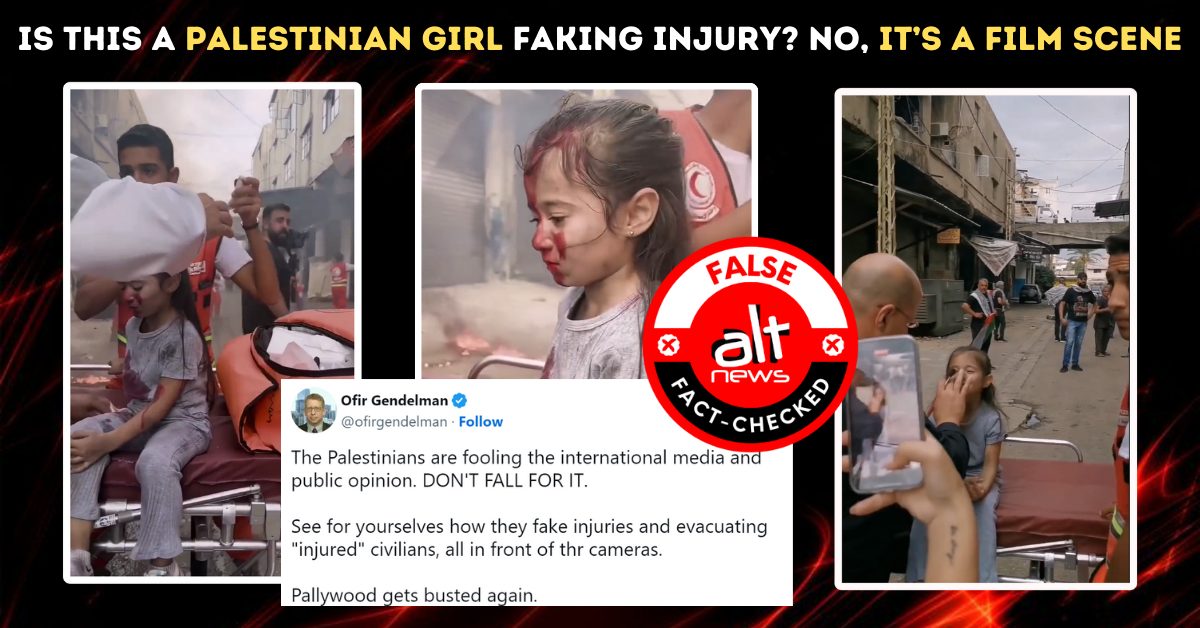 Now, pro-Israel users share behind-the-scenes shot of Lebanese film to claim Palestinians are faking injury – Alt News