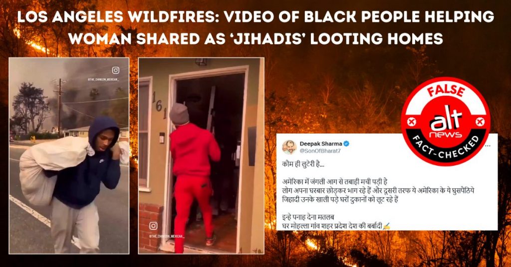 LA Wildfires: Video of Black people helping woman shared as ‘Jihadis’ looting homes