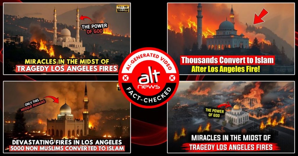 Mosque, copy of the Quran unharmed in Los Angeles fire? AI-created videos go viral with baseless claims