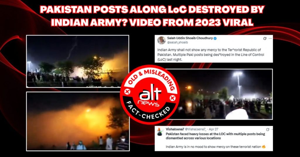 2023 video during ex-Pakistan PM’s arrest falsely linked to Indian army’s action along LoC after Pahalgam attack