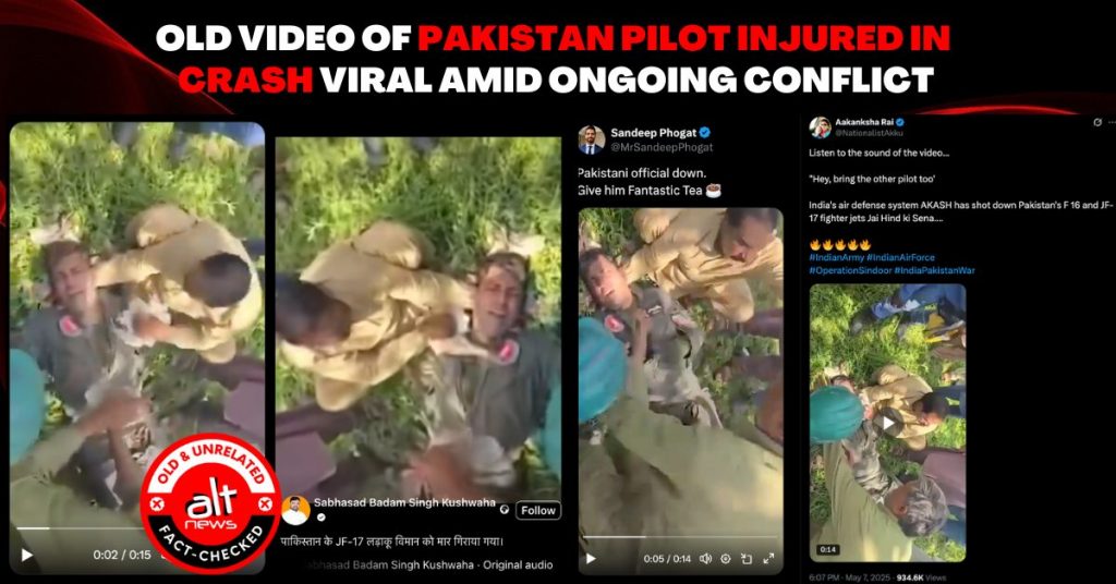 Viral video of injured Pakistan pilot has nothing to do with current India-Pak conflict, Operation Sindoor