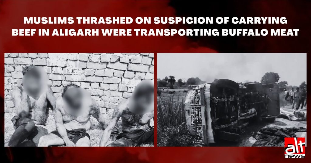 A beef over buff: Vigilantes in Aligarh assaulted Muslims over buffalo meat, booked them for cow slaughter