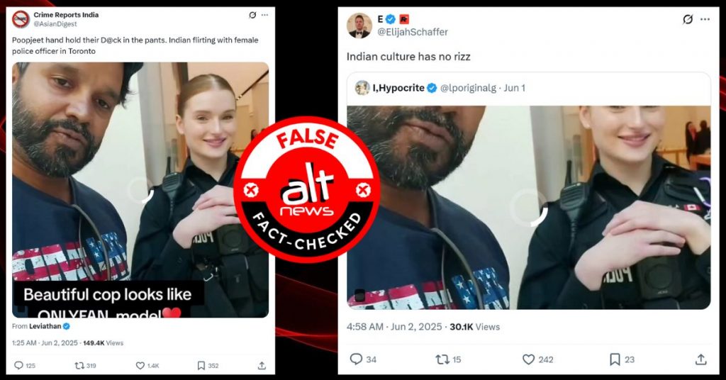 Man filming chat with Canadian cop in viral video is not Indian