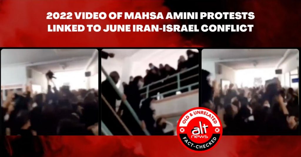Video of Iranian women protesting Mahsa Amini’s custodial killing in 2022 linked to June conflict with Israel