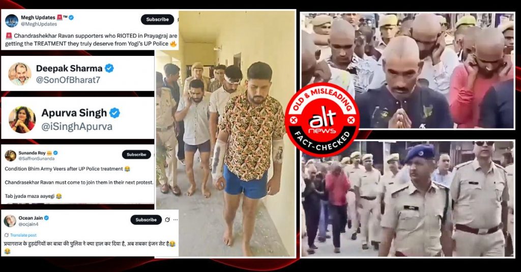 Prayagraj arson: Old, unrelated videos shared as ‘deserving treatment’ meted out to Chandrashekhar Azad supporters