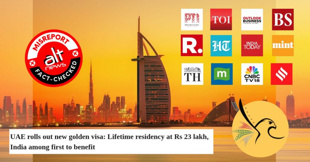 UAE’s ‘new policy’ for Golden Visas leaves Indian media red-faced: How it all started