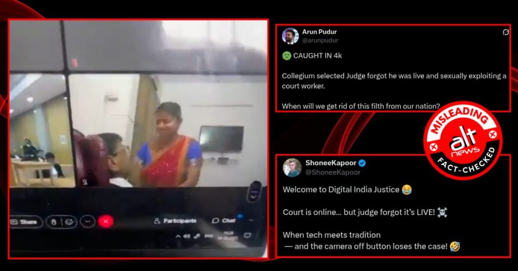 Man seen kissing a woman during virtual court hearing is not a judge