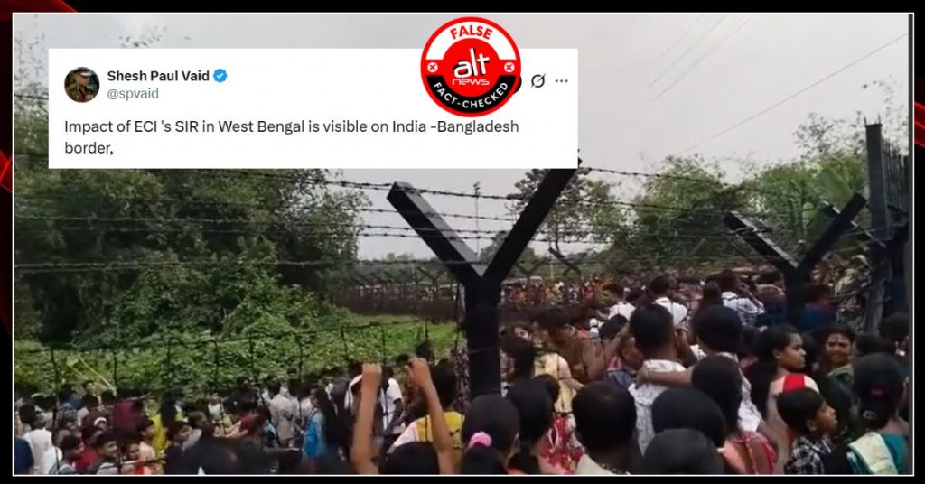 Exodus of illegal Bangladeshis from Bengal? No, viral video shows Kali idol immersion crowd in border village