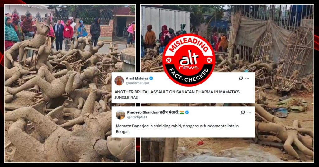 BJP adds communal spin to idol vandalism in West Bengal’s Santipur
