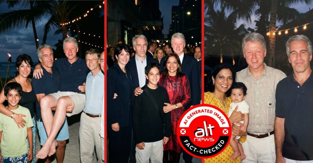 Photos of Mira Nair and young Zohran Mamdani with Epstein, Clinton & others are AI generated