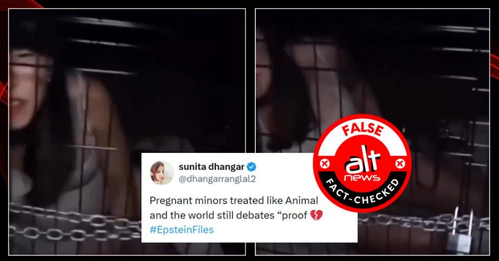 YouTube movie scene shared as footage of entrapped women from Epstein Files