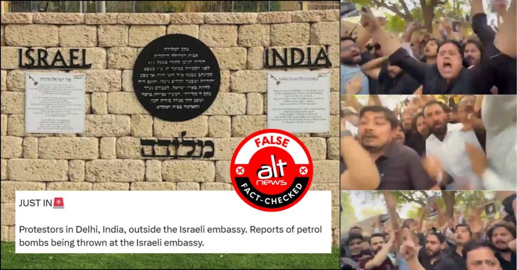 Khamenei’s death: No reports of attack on Israeli embassy in Delhi; Jantar Mantar protest video shared falsely