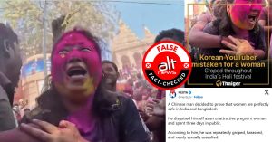 No, South Korean YouTuber was not groped in India while dressed as a pregnant woman