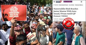 Old video from Mumbai falsely circulated as Naseeruddin Shah joining Jantar Mantar stir