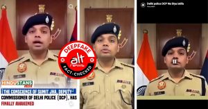 Delhi DCP resigned to support students’ protest? No, viral video is a deepfake