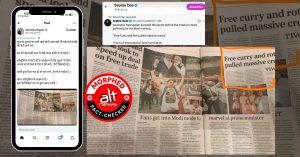 Free food drew crowd to Modi event in Australia? Morphed newspaper clipping viral