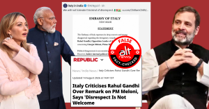 Republic, Gujarat Samachar write reports based on fake Italian Embassy statement