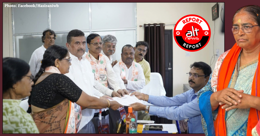 Discrepancy in Nandigram BJP candidate Hashirani Rath’s poll affidavit: Age 60, Class X in 1965