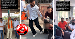 Hindu Raksha Dal chief, son threaten CJP protesters in police presence; outfit member assaults protesters in Delhi streets