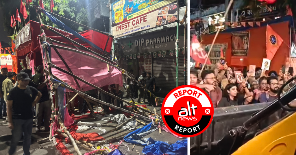 Demolition of book stalls continue in Bengal: Locals resist bulldozer in night-long standoff in Jadavpur