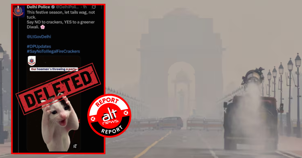 Delhi Police deletes firecracker awareness video within hours of posting on X